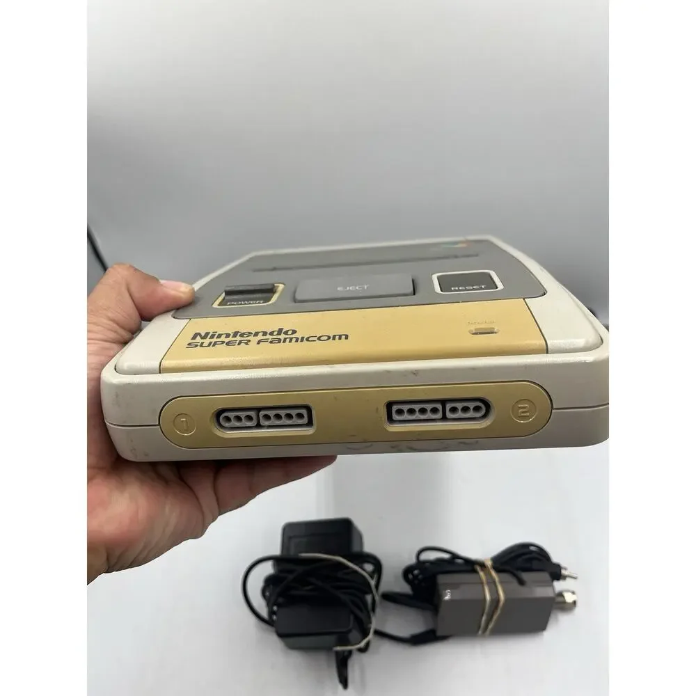 Super Famicom Console SHVC-001 Japan Tested and Working 2 Controllers + Cords